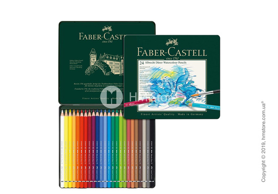 Набор акварельных карандашей Faber-Castell, коллекция Albrecht Durer, 24 предмета Набор акварельных карандашей Faber-Castell, коллекция Albrecht Durer, 24 предмета