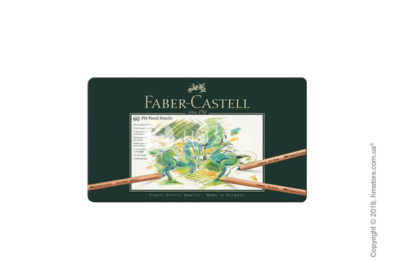 Набор пастельных карандашей Faber-Castell, коллекция Pitt, 60 цветов