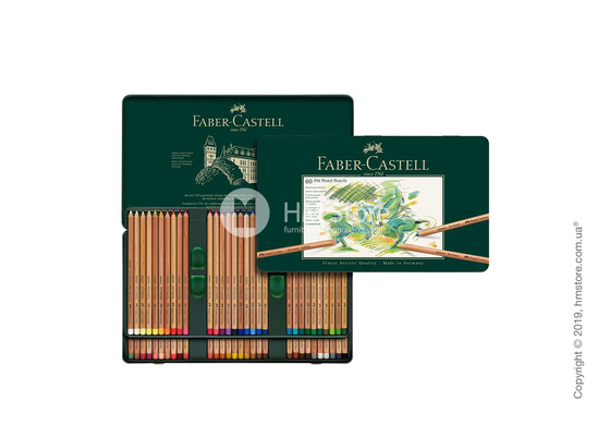 Набор пастельных карандашей Faber-Castell, коллекция Pitt, 60 цветов
