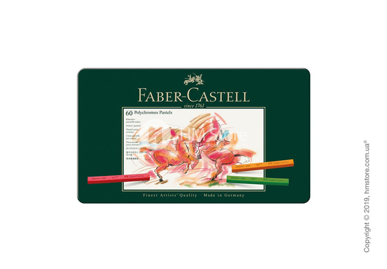 Набор пастельных карандашей Faber-Castell, коллекция Polychromos, 60 предметов
