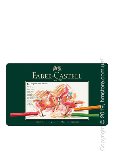 Набор пастельных карандашей Faber-Castell, коллекция Polychromos, 60 предметов