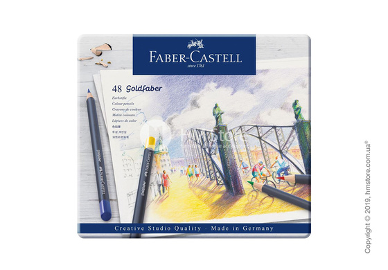Набор цветных карандашей Faber-Castell, коллекция Goldfaber, 48 предметов