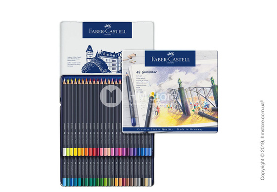 Набор цветных карандашей Faber-Castell, коллекция Goldfaber, 48 предметов Набор цветных карандашей Faber-Castell, коллекция Goldfaber, 48 предметов