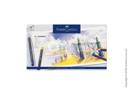 Набор цветных карандашей Faber-Castell, коллекция Goldfaber, 36 предметов