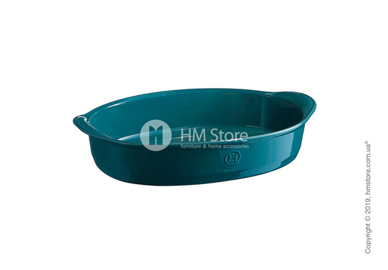 Форма для выпечки овальная 27 х 17,5 см Emile Henry Ovenware, Blue Calanque
