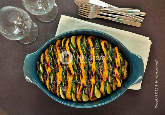 Форма для выпечки овальная 27 х 17,5 см Emile Henry Ovenware, Blue Calanque