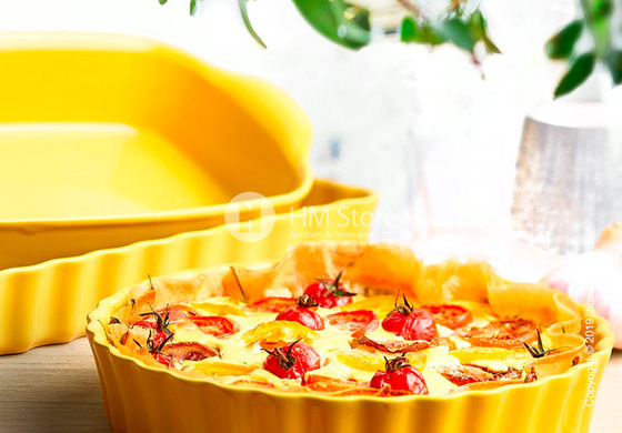 Форма для выпечки круглая 28 x 28 см Emile Henry Ovenware, Yellow Provence