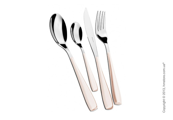 Набор столовых приборов Bugatti Essenza на 6 персон, 24 предмета, Ivory