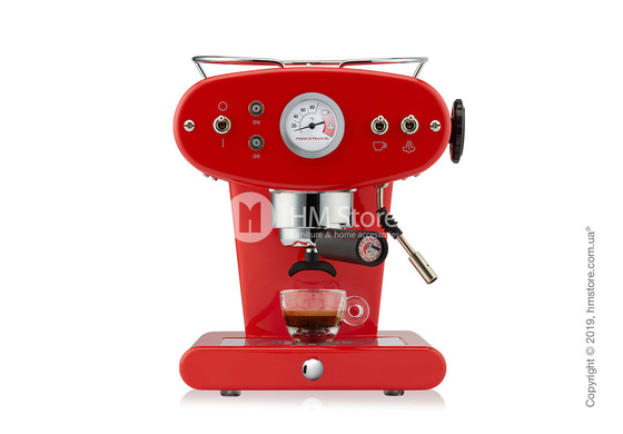 Кофемашина illy X1 Ground Edelstahl Kaffeemaschine, Red