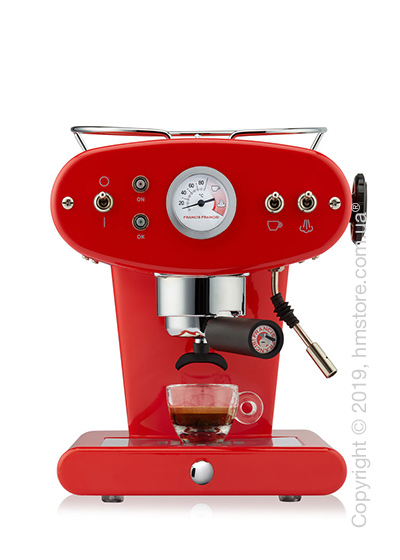 Кофемашина illy X1 Ground Edelstahl Kaffeemaschine, Red