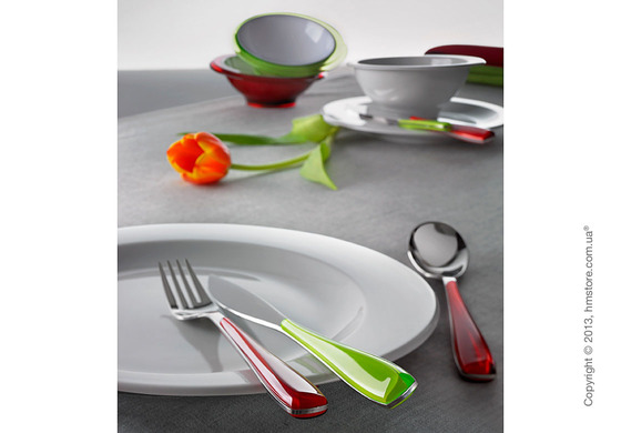 Набор столовых приборов Bugatti Essenza на 6 персон, 24 предмета, Orange