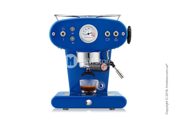 Кофемашина illy X1 Ground Edelstahl Kaffeemaschine, Dark Blue