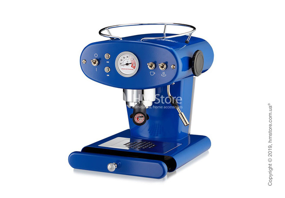 Кофемашина illy X1 Ground Edelstahl Kaffeemaschine, Dark Blue