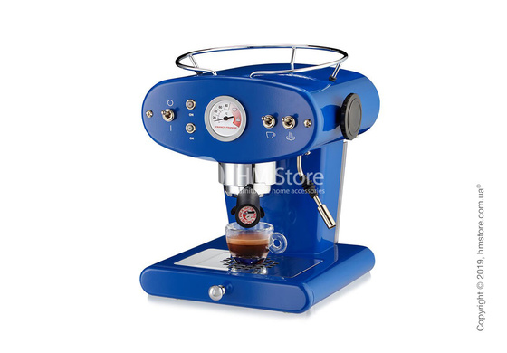 Кофемашина illy X1 Ground Edelstahl Kaffeemaschine, Dark Blue