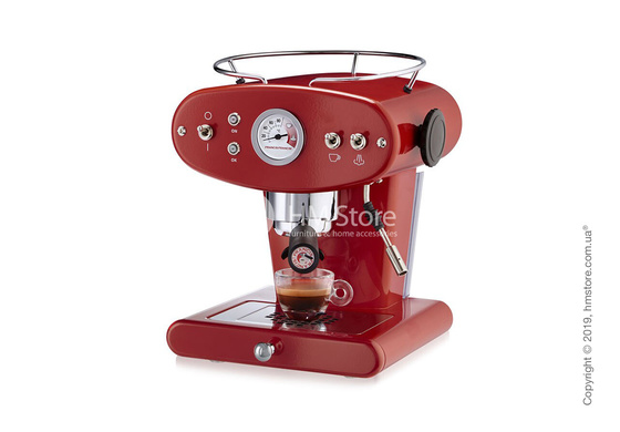 Кофемашина illy X1 Ground Edelstahl Kaffeemaschine, Rubin