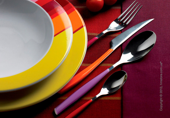 Набор столовых приборов Bugatti Glamour на 6 персон, 24 предмета, Ash