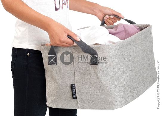 Корзина для белья складная Brabantia Foldouble Laundry Basket 35 л, Grey