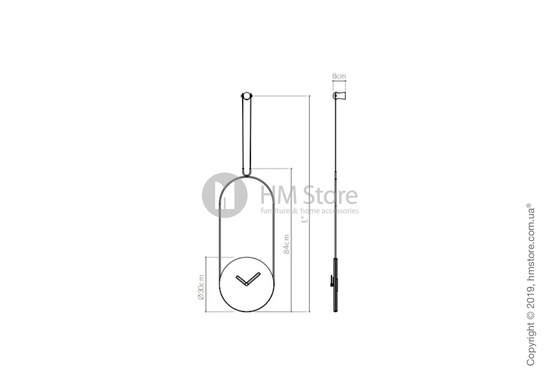 Часы настенные Nomon Colgante Wall Clock, Emperador