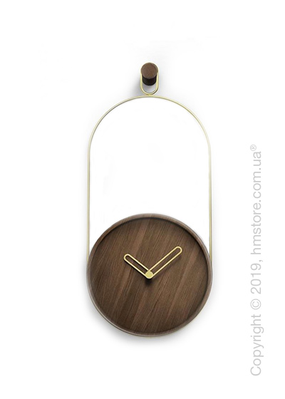 Часы настенные Nomon Eslabon Wall Clock, Walnut