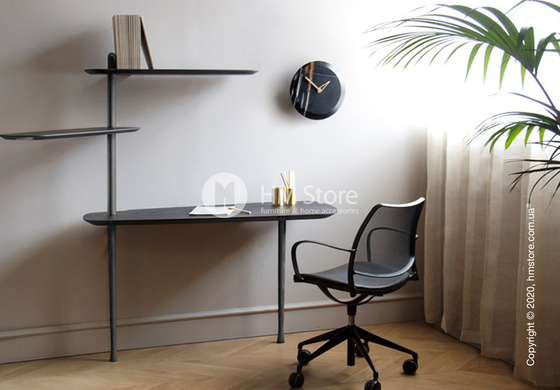 Часы настенные Nomon Bari S Wall Clock, Sahara Noir