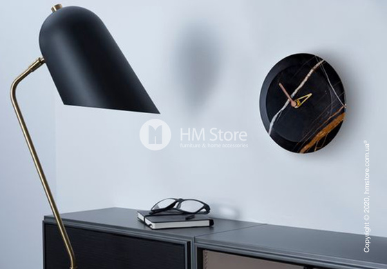 Часы настенные Nomon Bari M Wall Clock, Sahara Noir