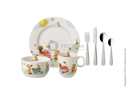 Набор детской посуды Villeroy & Boch коллекция Hungry as a Bear 7 предметов
