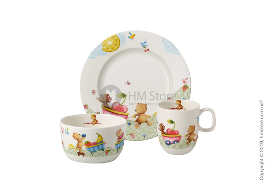 Набор детской посуды Villeroy & Boch коллекция Hungry as a Bear, 3 предмета