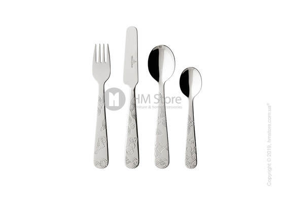 Набор столовых приборов детский Villeroy & Boch коллекция   Happy as a Bear, 4 предмета