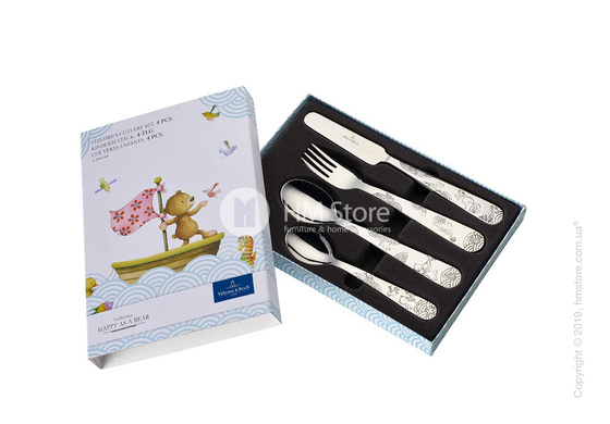 Набор столовых приборов детский Villeroy & Boch коллекция   Happy as a Bear, 4 предмета