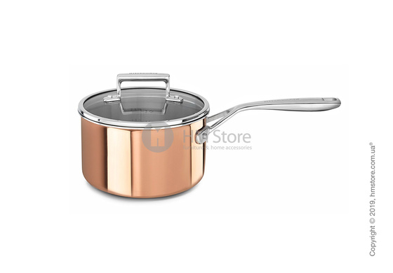 Сотейник с крышкой KitchenAid Casserole серия 3-Ply Copper, 18 см