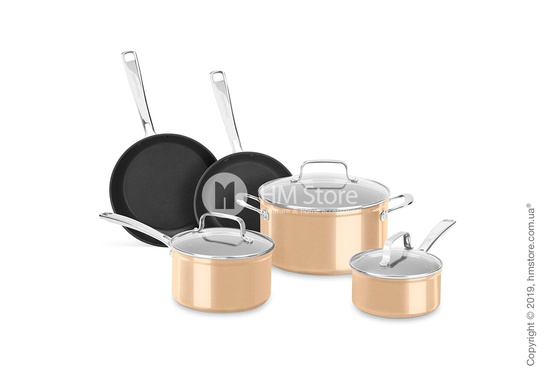 Сотейник с крышкой KitchenAid Casserole серия 3-Ply Copper, 18 см