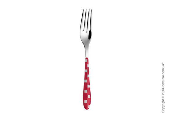 Набор столовых приборов Bugatti Quadri на 6 персон, 24 предмета, Fuchsia