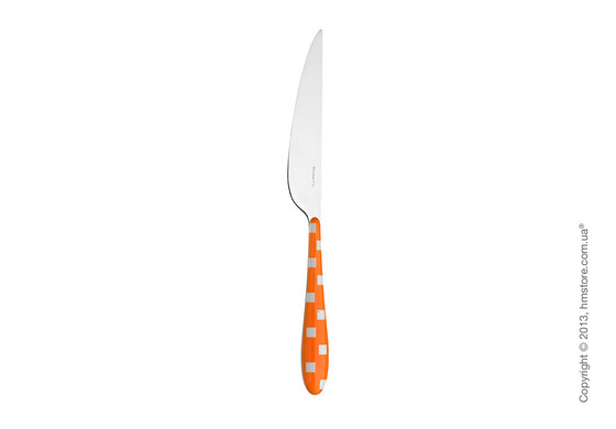 Набор столовых приборов Bugatti Quadri на 6 персон, 24 предмета, Orange