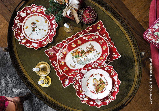 Блюдо для подачи Villeroy & Boch коллекция Toy’s Fantasy, 25 см, Snowman