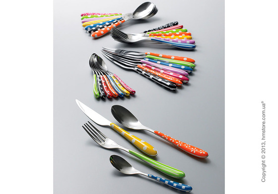 Набор столовых приборов Bugatti Quadri на 6 персон, 24 предмета, Yellow Набор столовых приборов Bugatti Quadri на 6 персон, 24 предмета, Yellow