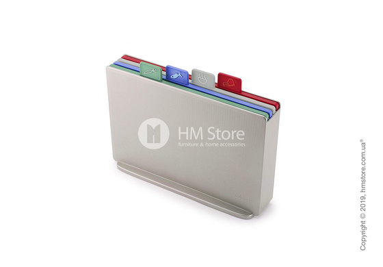 Набор разделочных досок на подставке Joseph Joseph Index Regular Coast, Silver