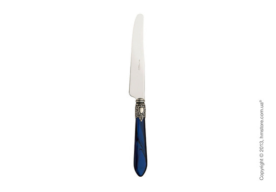 Набор столовых приборов Bugatti Oxford коллекция Old-Silverplated Ring на 6 персон, 24 предмета, Blue