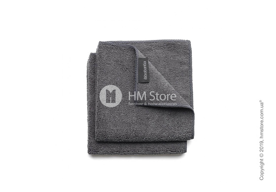 Салфетки для кухни из микрофибры Brabantia, Dark Grey, 2 предмета