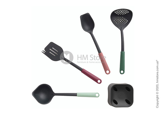 Набор кухонного инвентаря на подставке Brabantia Kitchen Utensil Set, Mixed