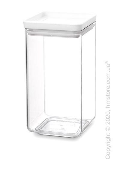 Емкость для хранения сыпучих продуктов Brabantia Square Canister Tasty 1,6 л, Light Grey
