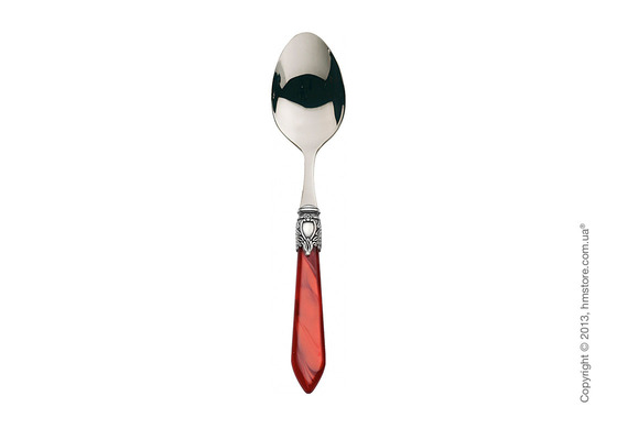 Набор столовых приборов Bugatti Oxford коллекция Old-Silverplated Ring на 6 персон, 24 предмета, Burgundy