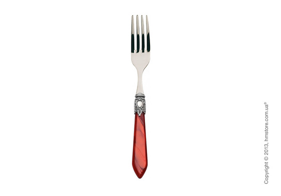 Набор столовых приборов Bugatti Oxford коллекция Old-Silverplated Ring на 6 персон, 24 предмета, Burgundy