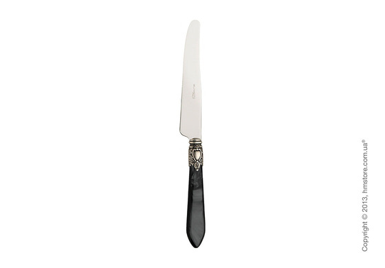 Набор столовых приборов Bugatti Oxford коллекция Old-Silverplated Ring на 6 персон, 24 предмета, Black