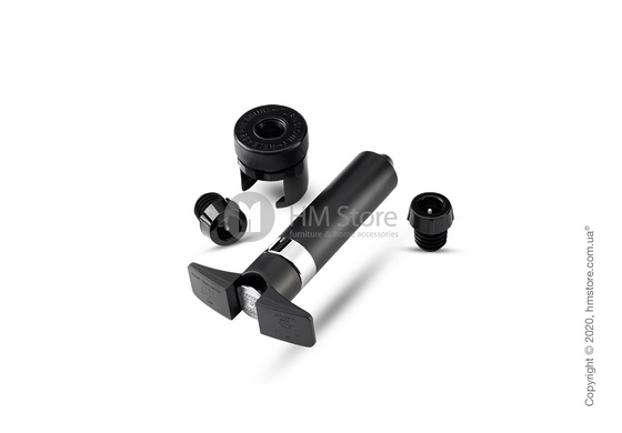 Вакуумный насос для вина и шампанского Peugeot Epivac Duo с 3 пробками, Black