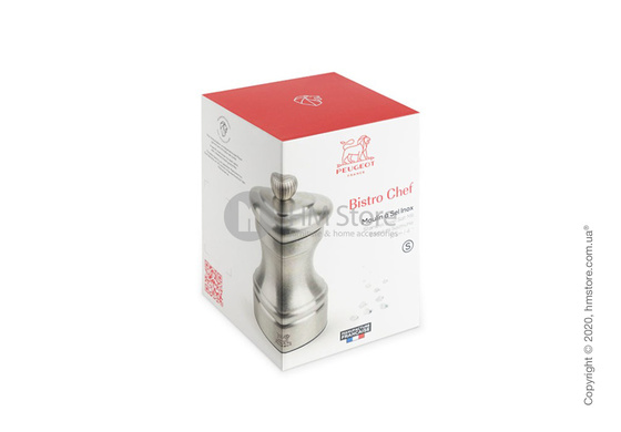 Мельница для соли Peugeot Bistro Chef 10 см, Stainless steel