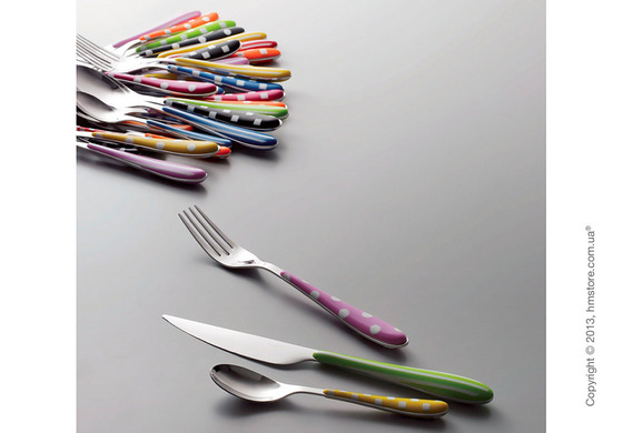 Набор столовых приборов Bugatti Zebra на 6 персон, 24 предмета, Green