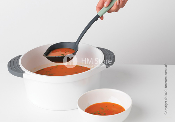 Ложка разливная Brabantia Soup Ladle Plus Scraper Tasty+, Jade Green