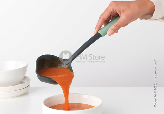 Ложка разливная Brabantia Soup Ladle Plus Scraper Tasty+, Jade Green