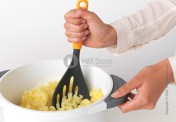 Пресс для картофеля Brabantia Potato Masher plus Spoon Tasty+, Honey Yellow Пресс для картофеля Brabantia Potato Masher plus Spoon Tasty+, Honey Yellow