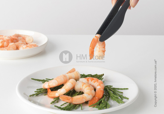 Щипцы-лопатка кухонные Brabantia Kitchen Tongs plus Tweezers Tasty+, Granite Grey